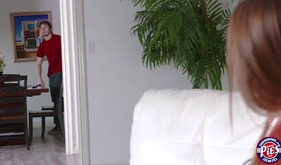 Bubble butt teenie seduces a guy and sucks his dick before taking it from behind hard