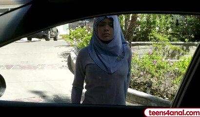 Pretty Arabian teen with big ass got her tight asshole smashed hard and fast by FBI agent