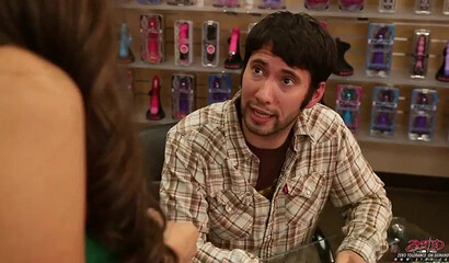 Big breasted teen pornstar seduces a hunk with her bubble butt and fucks like a pro