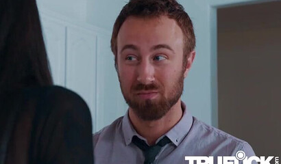 Petite schoolgirl with big booty lifts her skirt and gets doggy styled by hung daddy