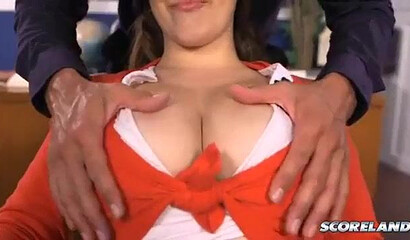 Teen schoolgirl with a bubble butt fucks with her teacher after class for good grades