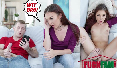 Cute young teen with nice ass wastes no time sucking and riding a rock solid cum gun