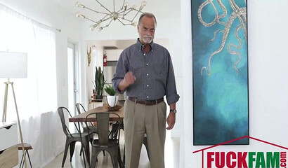 Cute young teen with nice ass wastes no time sucking and riding a rock solid cum gun