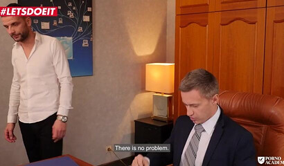 Big butt schoolgirl goes in to the principals office for a hardcore double penetration