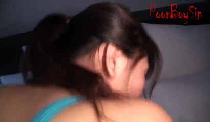 Barely legal Asian teen likes having her ass oiled up before servicing a raging prick