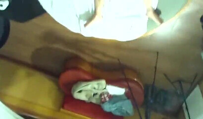 Phat booty young woman got all oiled up for her fucker and services his cum gun in bed