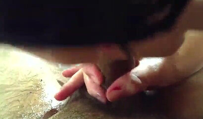 Phat booty young woman got all oiled up for her fucker and services his cum gun in bed