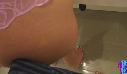 Big butt stepsister deepthroats a massive prick before banging reverse cowgirl style POV