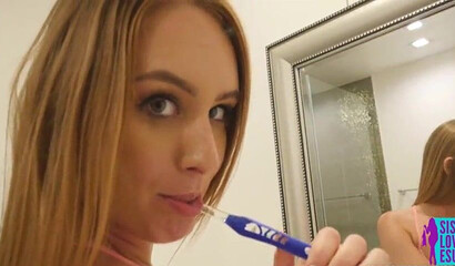 Big butt stepsister deepthroats a massive prick before banging reverse cowgirl style POV