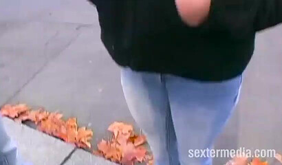 Bubble butt teenie with juicy pussy lips sits on thick shaft and rides in reverse cowgirl