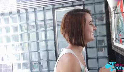 Seductive young harlot with perfect booty enjoys bouncing on fat dick more than anything