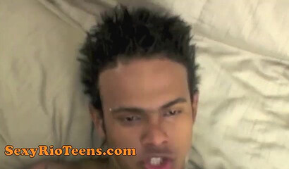 Big booty Brazilian chicks have a wild dick riding threeway with one very lucky guy