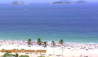 Big booty Brazilian chicks have a wild dick riding threeway with one very lucky guy