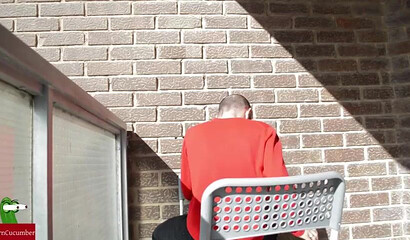 Curvy teenie with amazing big ass got her booty eaten out by horny pervert outdoors