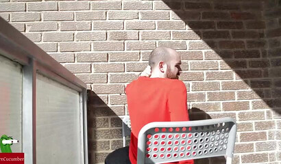 Curvy teenie with amazing big ass got her booty eaten out by horny pervert outdoors