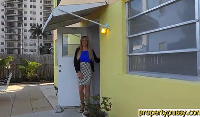 Big ass teen blonde happily shows her cock sucking abilities before she is fucked deep