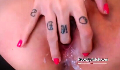 Cute teen with big ass enjoys it most when her dude fucks her rectum and fills it with cum
