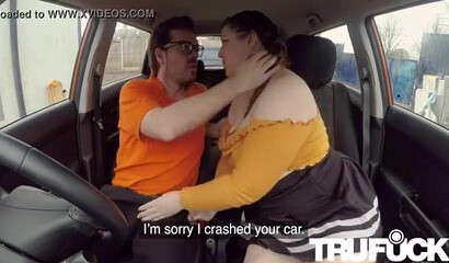 Fat ass BBW can't drive to save her life but she is better at blowjobs and pussy fucking