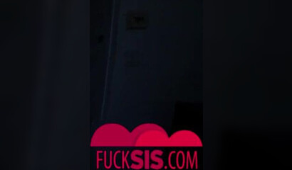 Big butt teen is scared by the dark, but she feels much safer when riding her step-brother