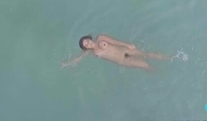 Busty big ass brunette takes a hard pounding in her dripping wet pussy near the swimming pool