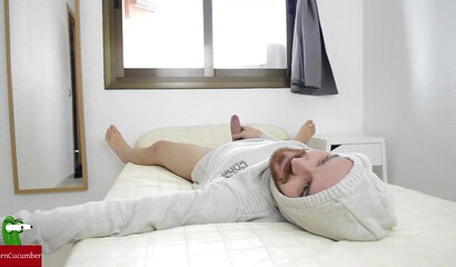 Fat ass girlfriend loves nothing more but to suck his enormous cock and licks his balls