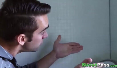 Horny big ass teen is only interested in his large wand being used to fuck her asshole