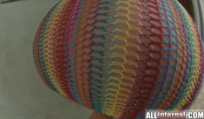 Fat ass teeny with big blue eyes prefers anal sex with large shaft and creampie ending