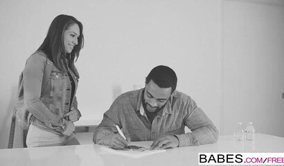 Brunette teeny has a fat ass and strong wish for big black cock to fuck her pussy brutally