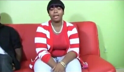 Big booty ebony sucks cock like a champion, but she prefers when it's deep inside her pussy