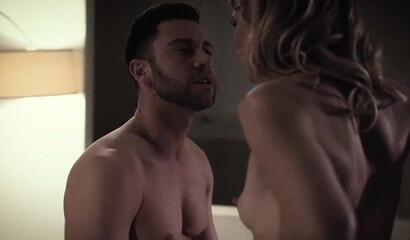 Big ass MILF joins the fun as her step-son impales both her and her girlfriend's wet pussy