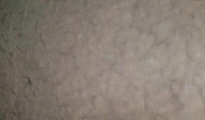 Big butt ebony MILF is penetrated hard in her wet pussy by a large dick with creampie finish