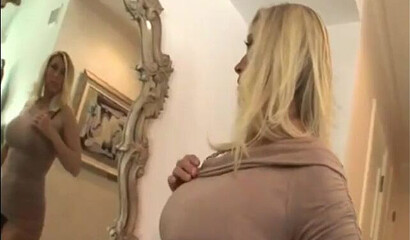 Busty MILF is so horny tonight and only large dick can satisfy her, fucking her big bottom