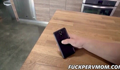 Amateur wife accepts to strip naked and show her big bottom, but only if her pussy is impaled