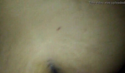 Amateur MILF shows her gigantic ass and lets a big black cock pound her tight asshole