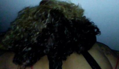 Amateur MILF shows her gigantic ass and lets a big black cock pound her tight asshole