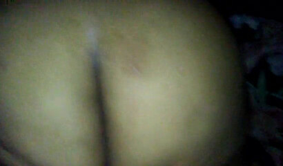 Amateur MILF shows her gigantic ass and lets a big black cock pound her tight asshole