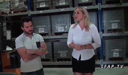 French cougar seduces a man and sucks his raging cock before he enters her tight asshole