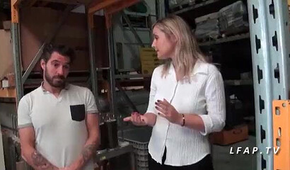 French cougar seduces a man and sucks his raging cock before he enters her tight asshole