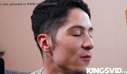 Thick blonde with a fat ass struggled while taking a young dude's cock inside her hole