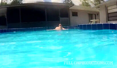 Amazingly sexy MILF shows off her fat booty while taking dick in a bikini and moaning