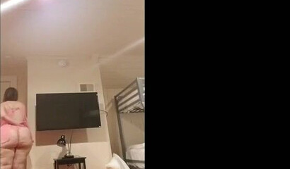 Pink lingerie, huge tits, and an enormous ass, this girl has got it all when you see her