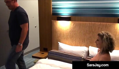 Curly blonde gets a dick inside of her tight pussy while her huge ass shows on the camera