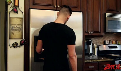 Tattooed blonde mom demonstrates impressive blowjob skills before her fat ass is invaded