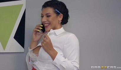 Nympho mature with fat ass is willing to take on her boss and rides him in his office