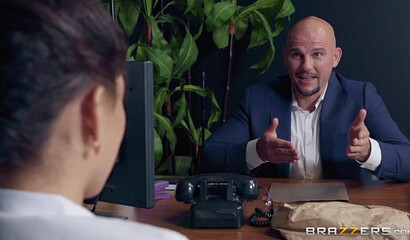 Nympho mature with fat ass is willing to take on her boss and rides him in his office