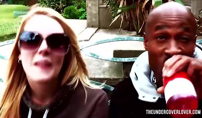 Nasty blonde MILF finally found a large black dick good enough to destroy her big bottom