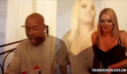 Nasty blonde MILF finally found a large black dick good enough to destroy her big bottom