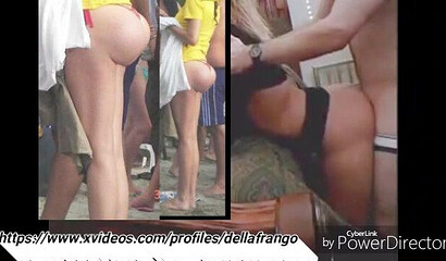 Luscious Blonde MILF banged in her cunt doggystyle making her delicious round ass wiggle