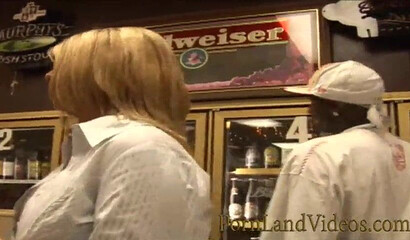 Liquor store is the best place for meeting a tight ass blonde willing to fuck a black dick
