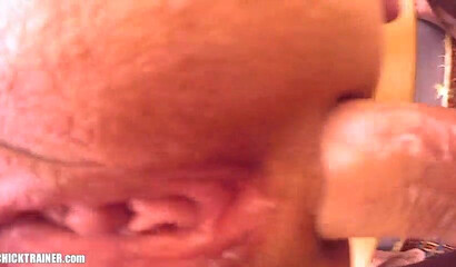 Fat ass MILF amateur begs her lover to fuck her hard in her asshole with his large dick